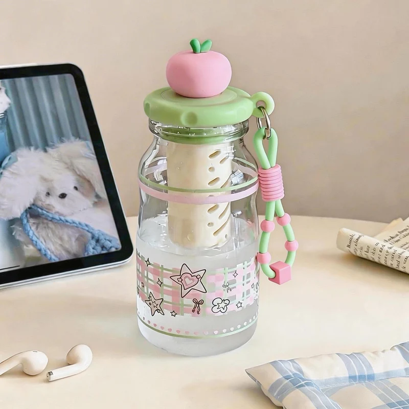 Dame kreativ drikkeflaske med fruktmotiv Luvikno
