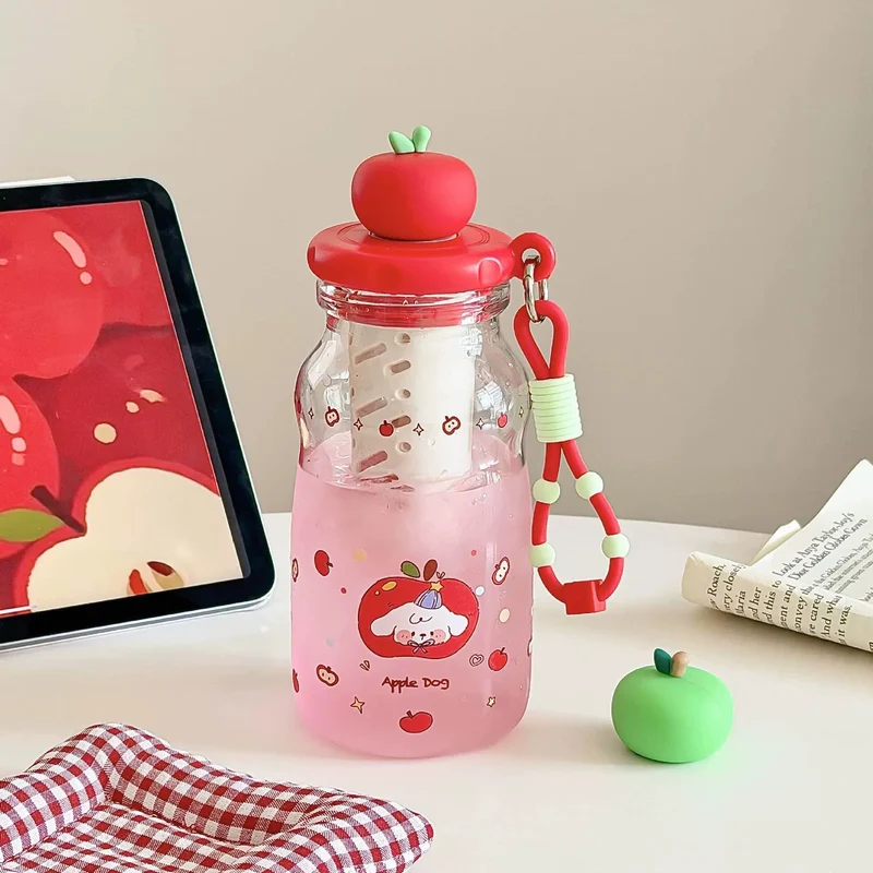 Dame Trendy og praktisk vannflaske med fruktlokk Luvikno
