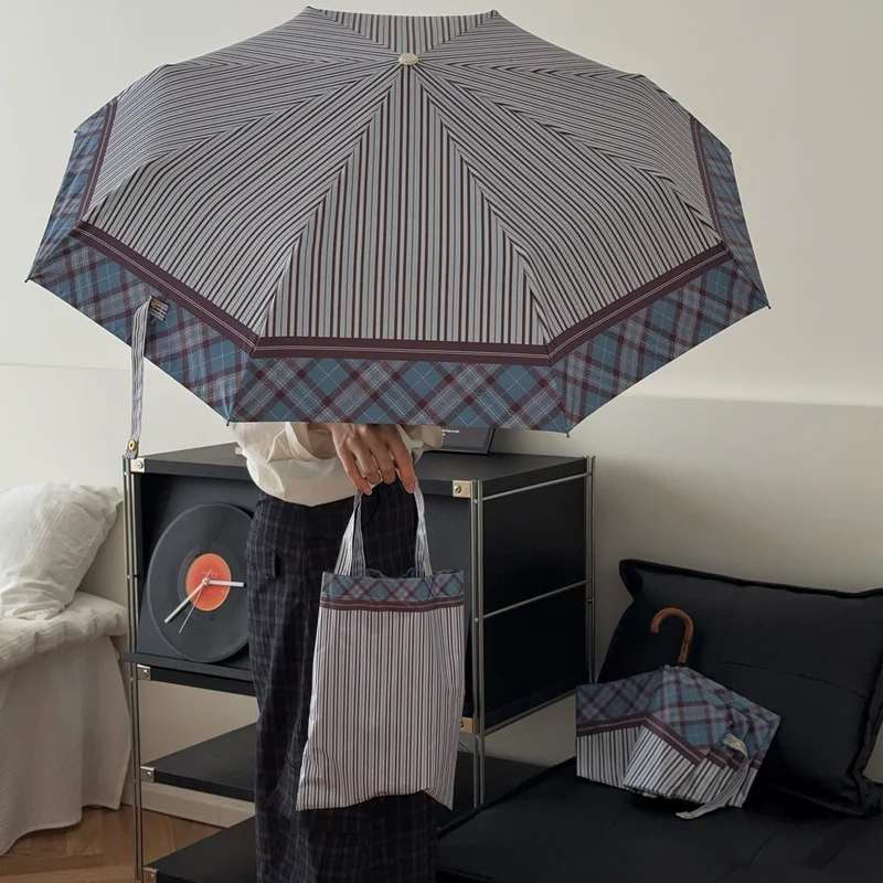 Dame sammenleggbare handleveske med paraply Luvikno