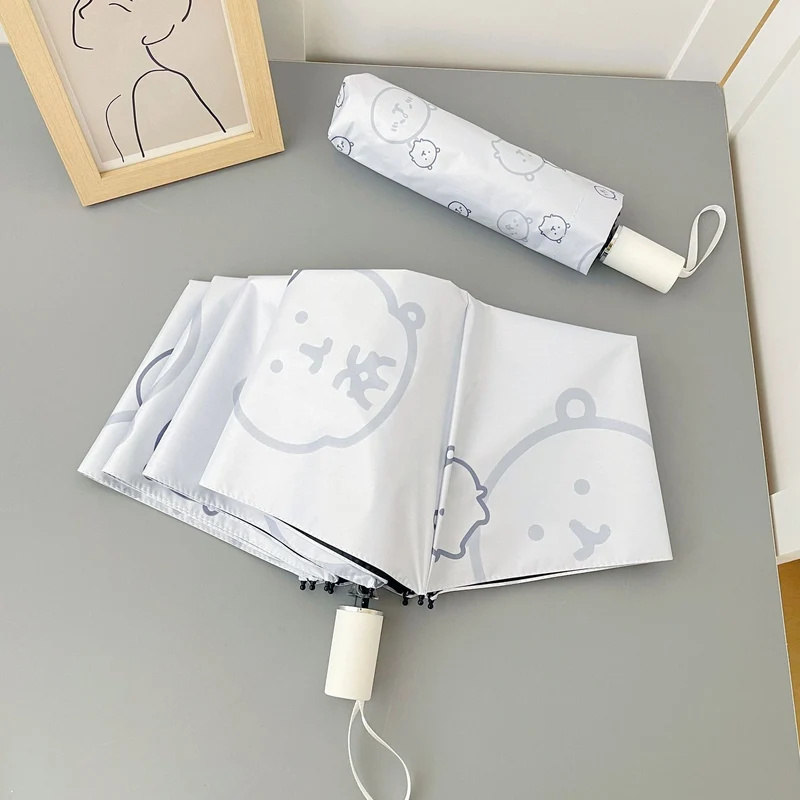 Dame Automatisk Faltregnparaply med leken dyremotiv Luvikno