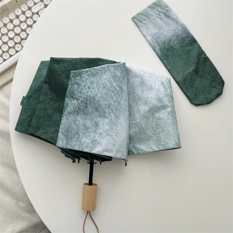 Dame Automatisk Faltregnparaply med elegant strukturdesign Luvikno