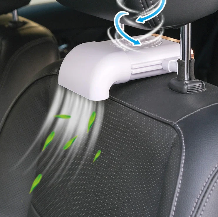 Multi-funksjonell Mini Bilstol Vifte med Justerbare 3 Hastigheter, Micro USB Strømforsyning og Enkel Installasjon, Kompatibel med de Fleste Biler | Luvikno