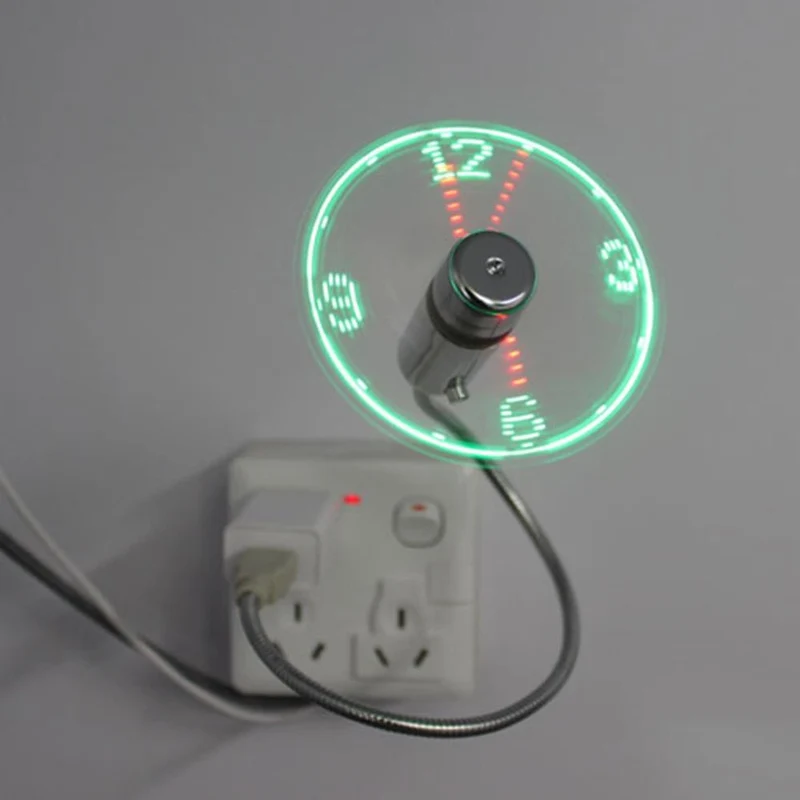 USB Mini Vifte med LED Tid | Luvikno