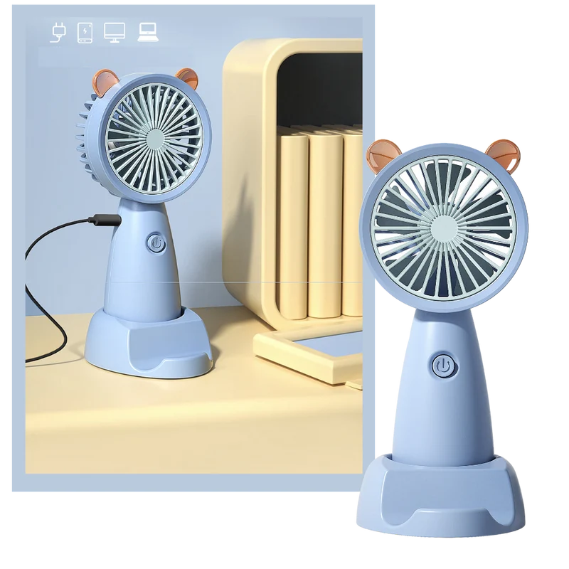 Mini USB-vifte med telefonholder | Luvikno