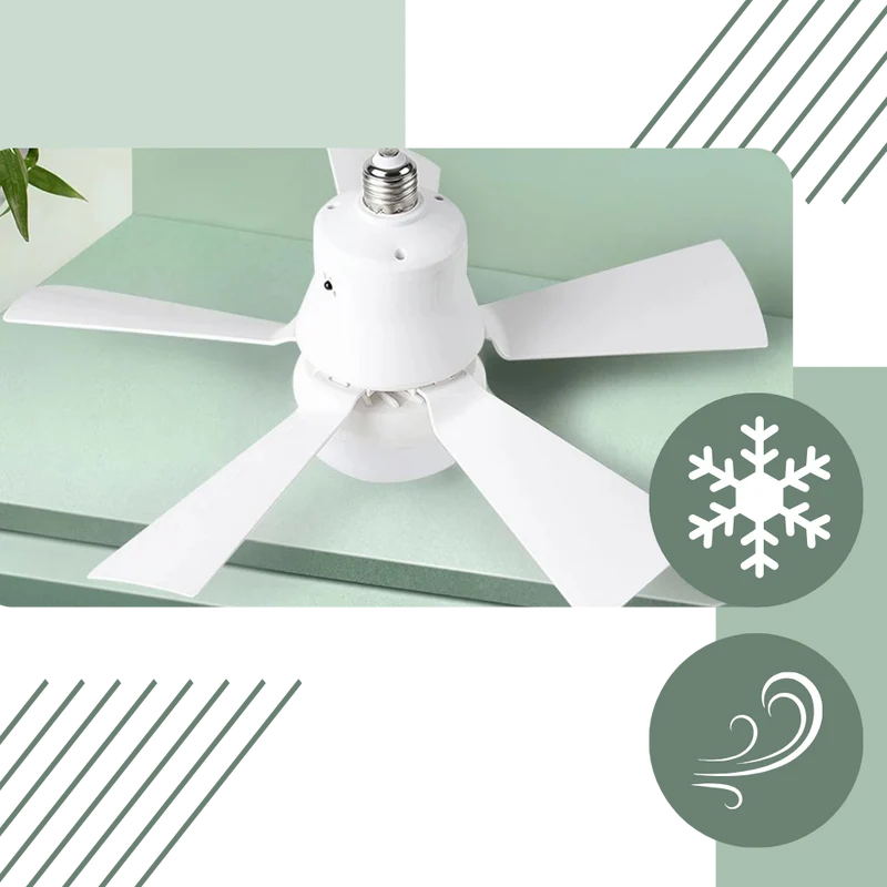 E27 Socket Fan Light | Luvikno