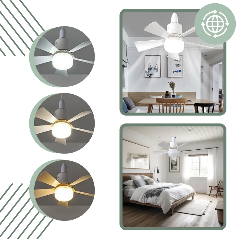 E27 Socket Fan Light | Luvikno