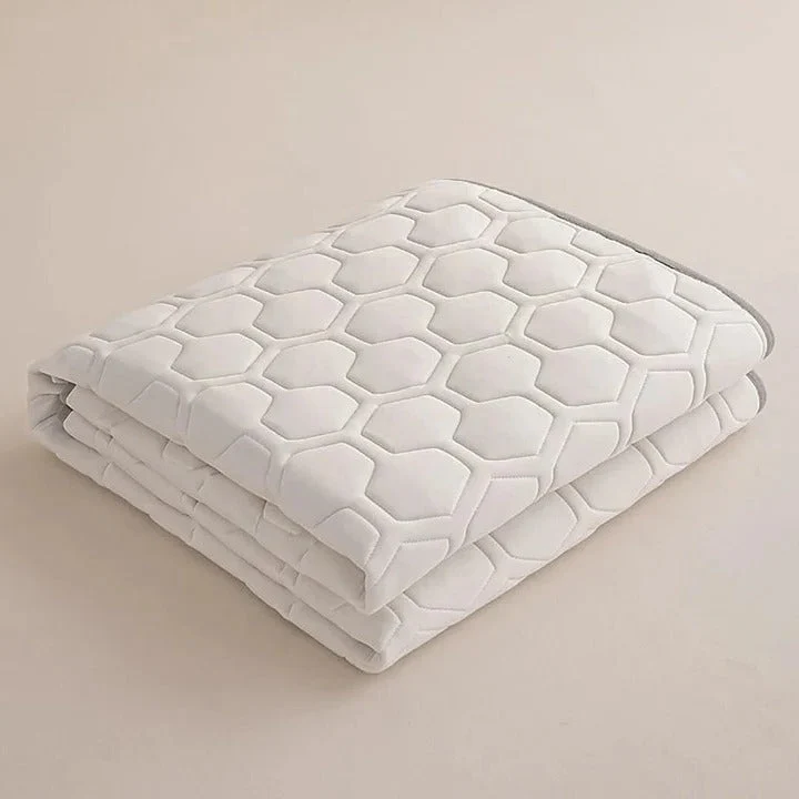 Quilted Cooling Mattress Pad med Høydensitets Kjølefiber | Luvikno