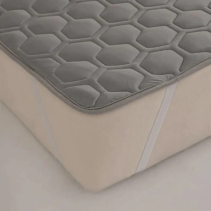 Quilted Cooling Mattress Pad med Høydensitets Kjølefiber | Luvikno