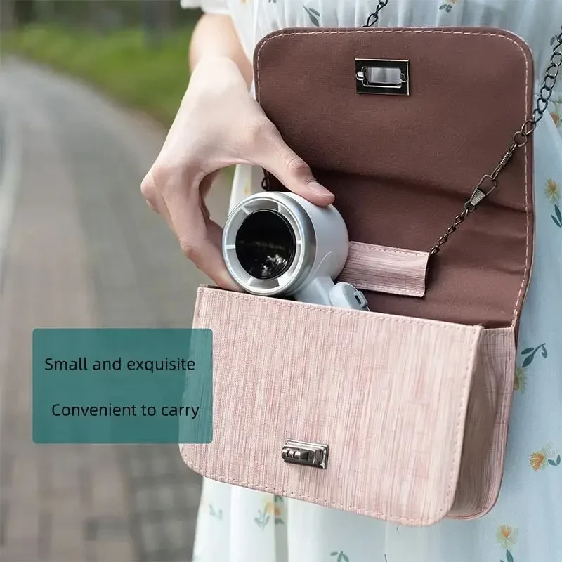 Foldbar Håndholdt Turbo Vifte med Digital Skjerm | Luvikno