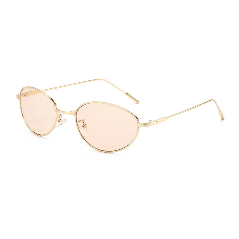Dame fashionable solbriller i elegant oval design Luvikno