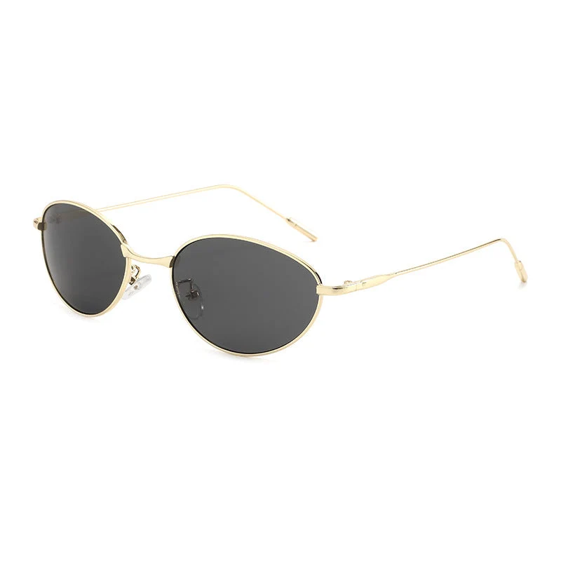 Dame fashionable solbriller i elegant oval design Luvikno