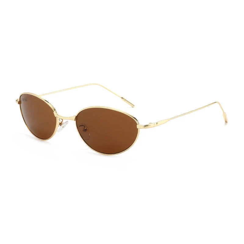 Dame fashionable solbriller i elegant oval design Luvikno
