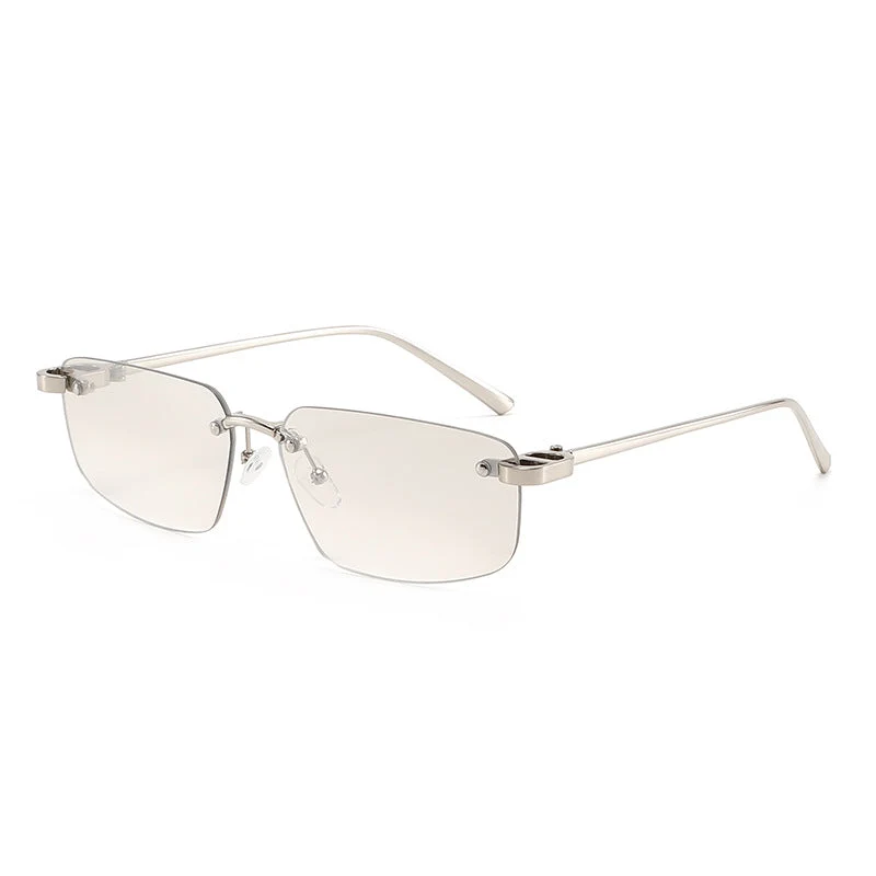 Dame moteriktig rektangulær solbrille med minimalistisk ramme Luvikno