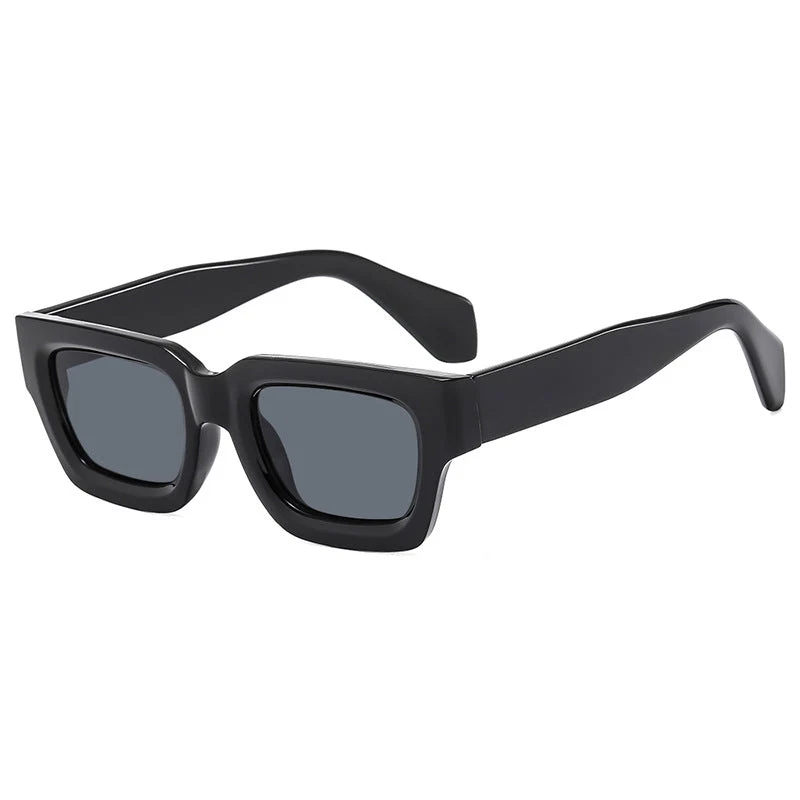 Damer moteriktig rektangulær solbrille med bred ramme og beskyttende UV-filter Luvikno