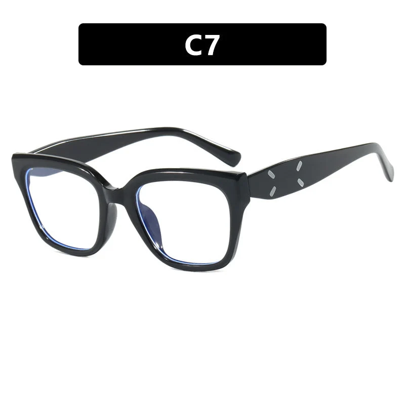Dame moteriktig kvadratisk solbrille med UV-beskyttelse og elegant plastramme Luvikno