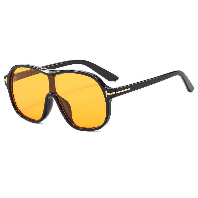Dame moteriktig oversized solbrille med innovativt design Luvikno