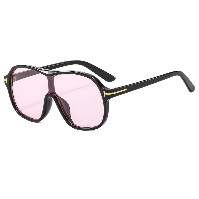 Dame moteriktig oversized solbrille med innovativt design Luvikno