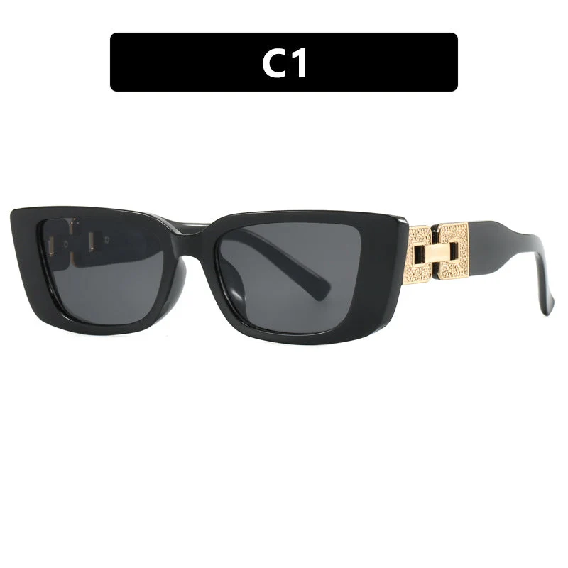 Dame moteriktig Oversized solbrille med unikt leopardmønster Luvikno