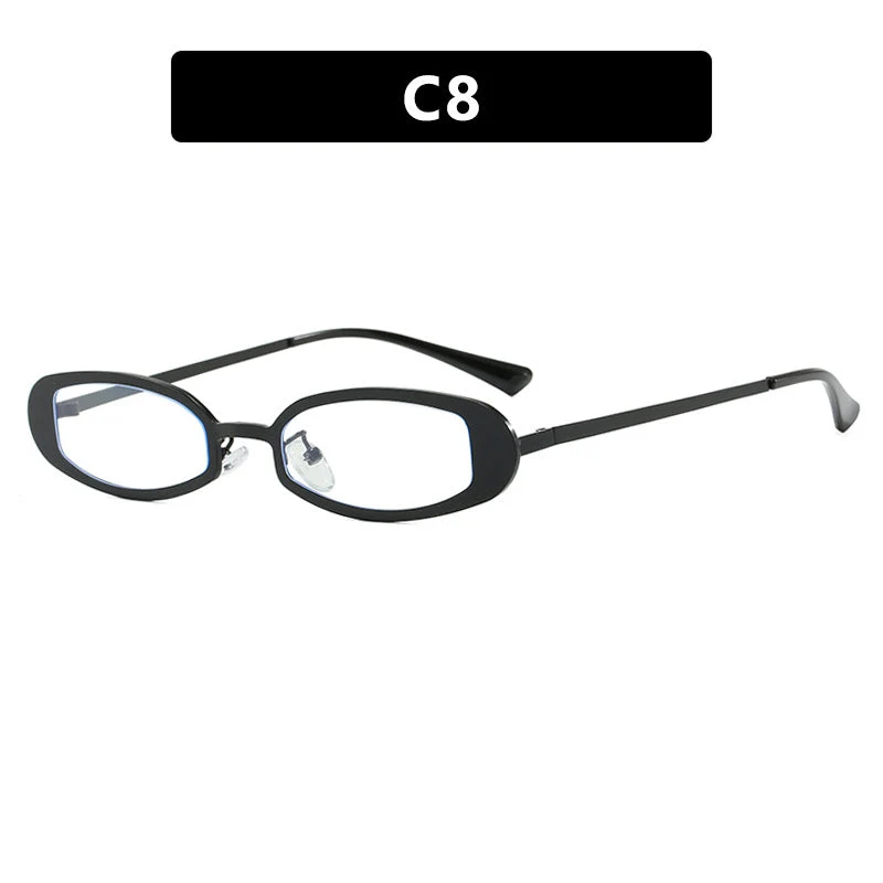 Dame moteriktig brille med elegant metallramme og fine aksenter Luvikno