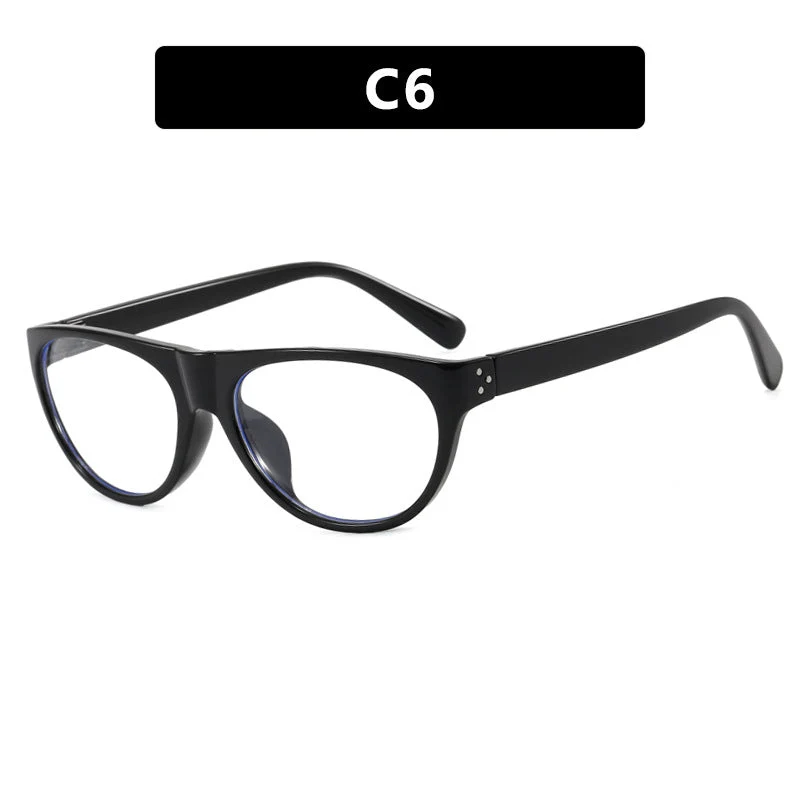 Dame moteriktig optisk brille med elegant kattøye-design Luvikno