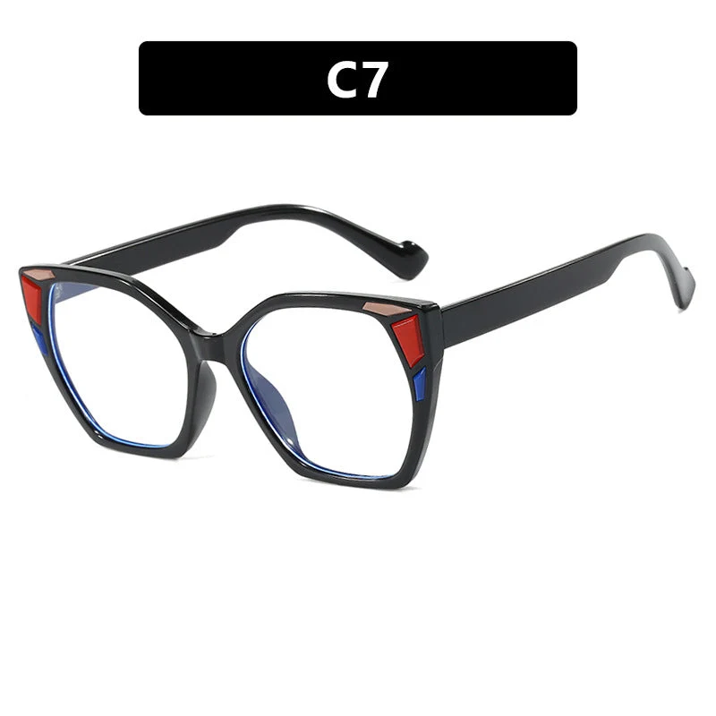 Dame moteriktig geometrisk designerbrille Luvikno