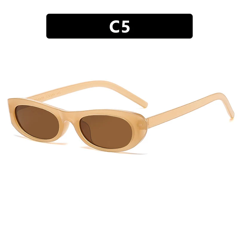 Dame moteriktig Cat-Eye solbrille med UV-beskyttelse og moderne design Luvikno