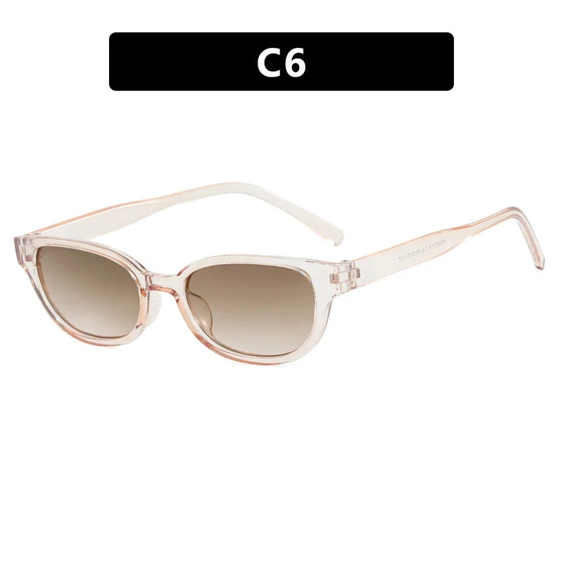 Dame moteriske Cat-Eye solbriller med UV-beskyttelse og lett ramme Luvikno