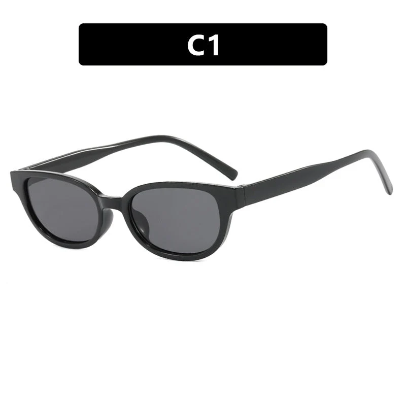 Dame moteriske Cat-Eye solbriller med UV-beskyttelse og lett ramme Luvikno