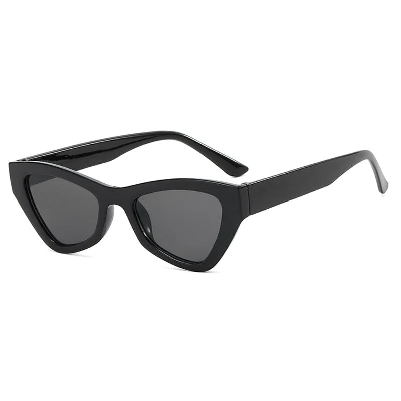 Damen modische Cat-Eye solbrille med transparent ramme Luvikno