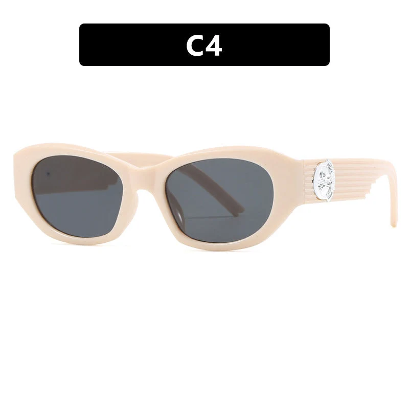 Dame moter Cat-Eye solbrille med markant design og luksuriøse detaljer Luvikno