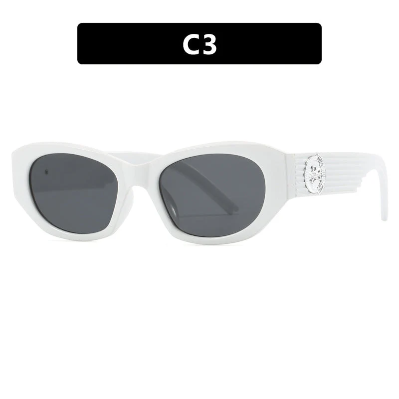 Dame moter Cat-Eye solbrille med markant design og luksuriøse detaljer Luvikno