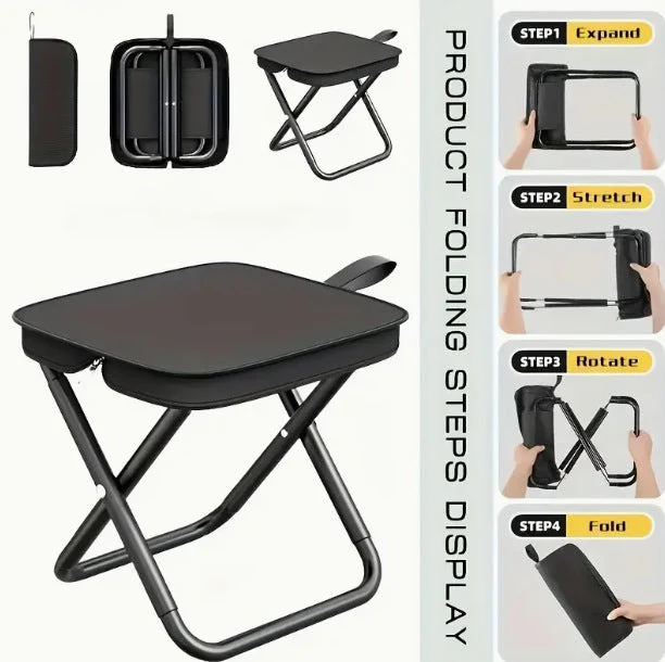 Unisex Sammenleggbar Campingstol med stabile bein Luvikno