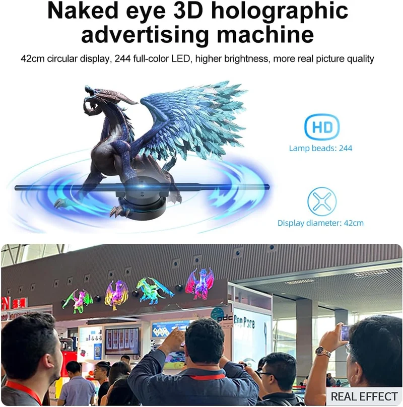3D Hologram LED Vifte Prosjektor | Luvikno