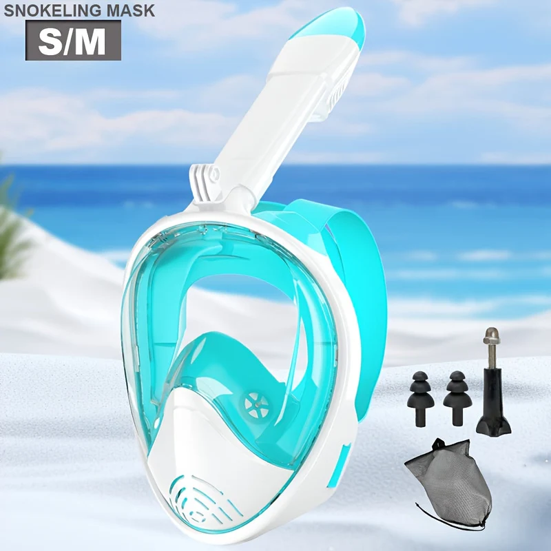 Full-face snorkelmaske med 180° synlighet | Luvikno