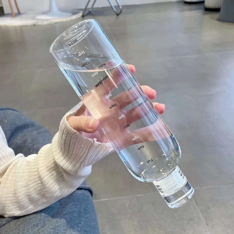 Vannflaske med tidsmarkeringer 500/700 ml | Luvikno