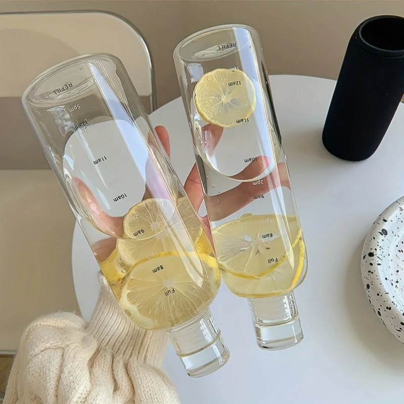 Vannflaske med tidsmarkeringer 500/700 ml | Luvikno