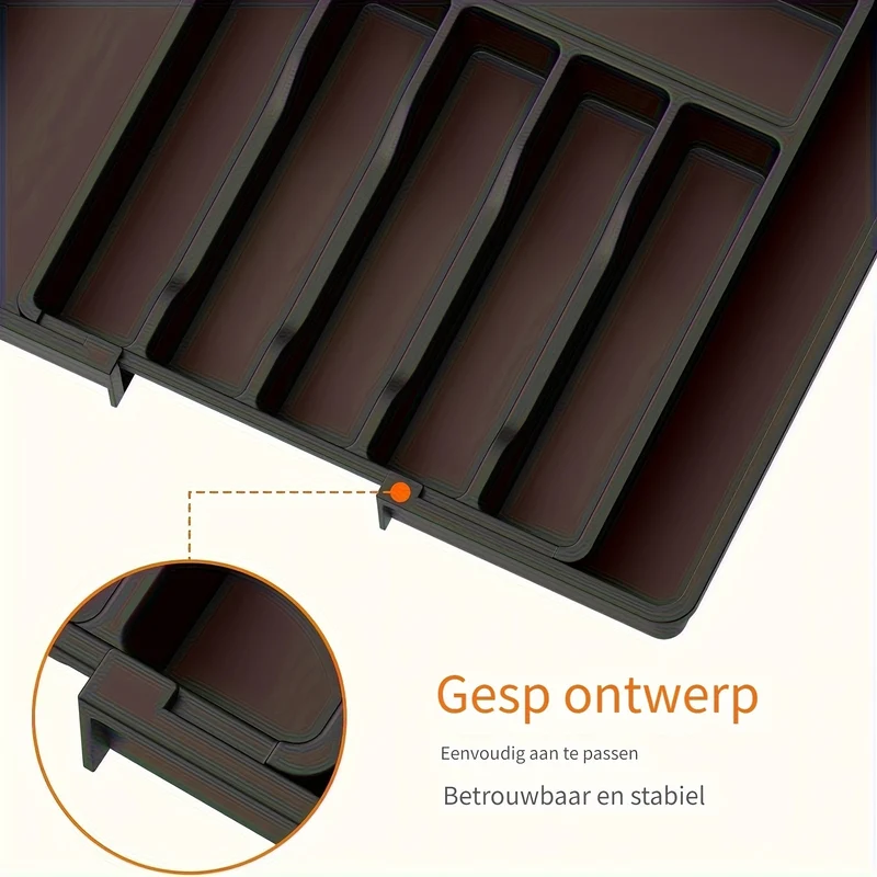 Utvidbar bestikkholder 33–57 cm | Luvikno
