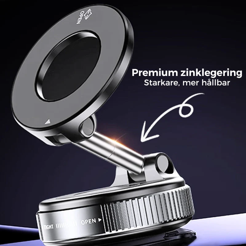 LumaTrust Magnetisk Bil Telefonholder med Vakuum Sugekraft | Luvikno