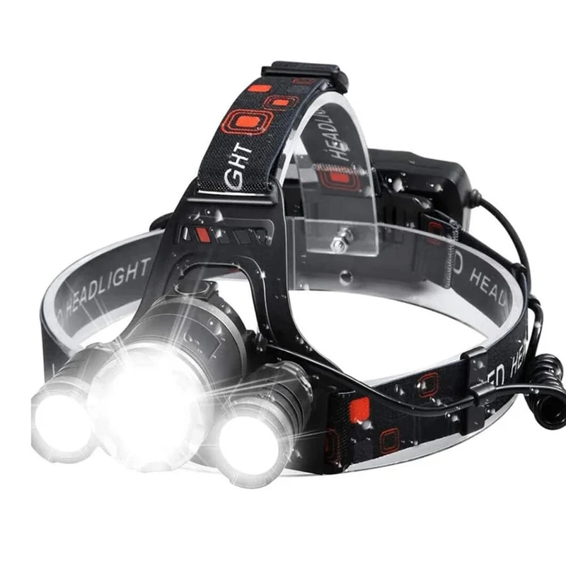 Profesjonell LED Hodelykt (5000 Lumen) - Multifunksjonell og Oppladbar | Luvikno