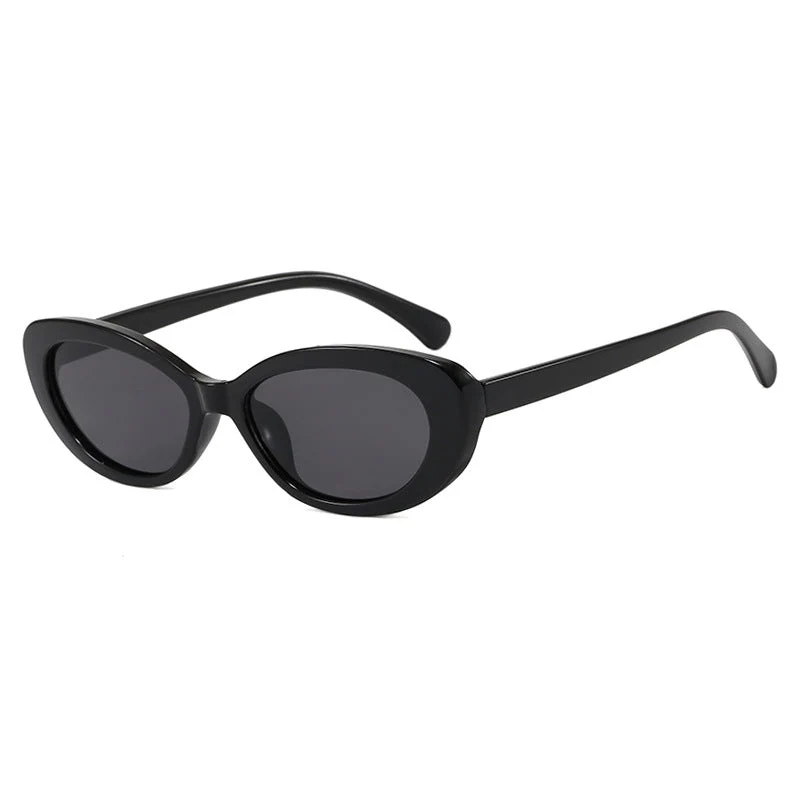 Dame moter Cat-Eye solbriller med UV-beskyttelse og elegant ramme Luvikno