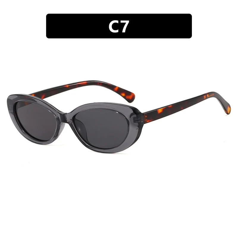 Dame moter Cat-Eye solbriller med UV-beskyttelse og elegant ramme Luvikno