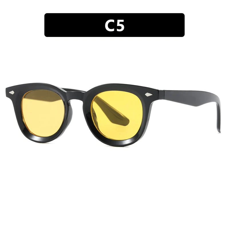 Damen modische Cat-Eye solbrille med transparent ramme Luvikno