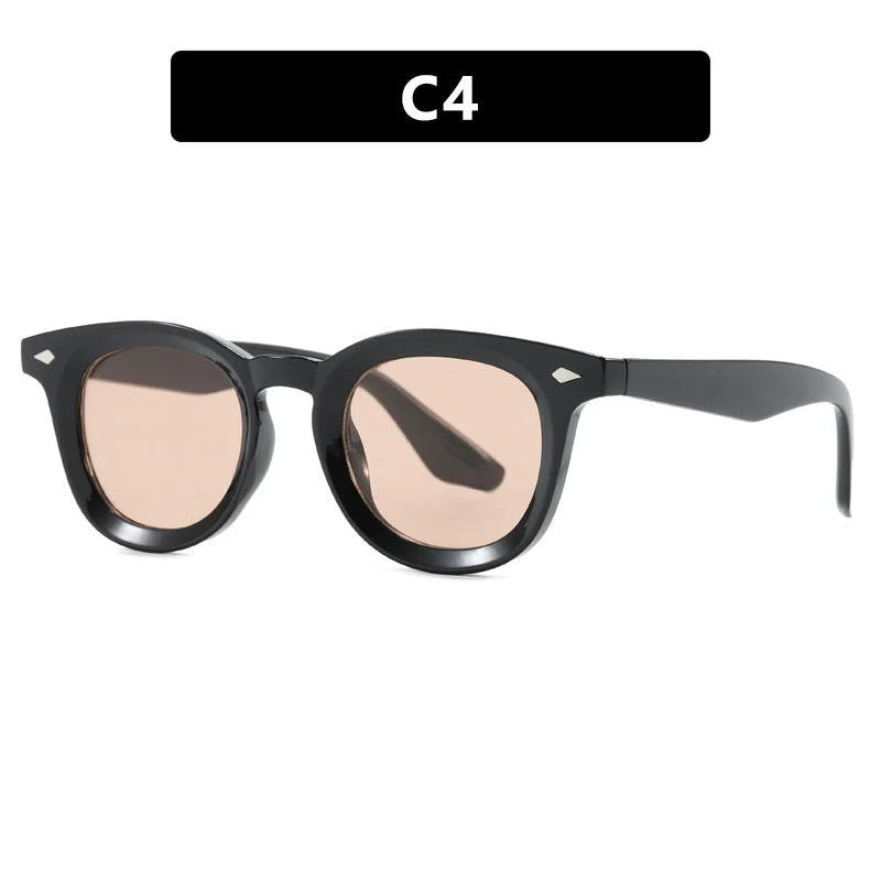 Damen modische Cat-Eye solbrille med transparent ramme Luvikno