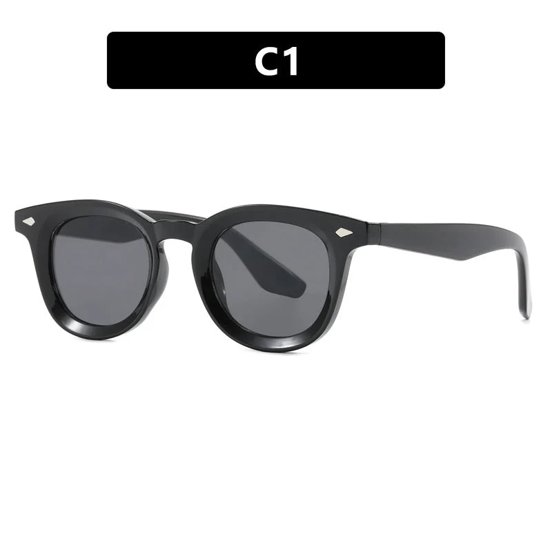 Damen modische Cat-Eye solbrille med transparent ramme Luvikno