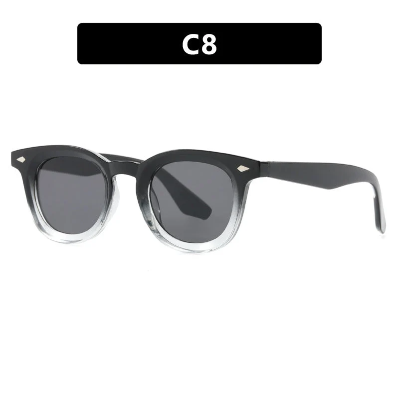 Damen modische Cat-Eye solbrille med transparent ramme Luvikno