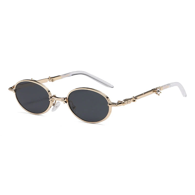 Dame moter briller med elegant metallramme og let fargede glass Luvikno