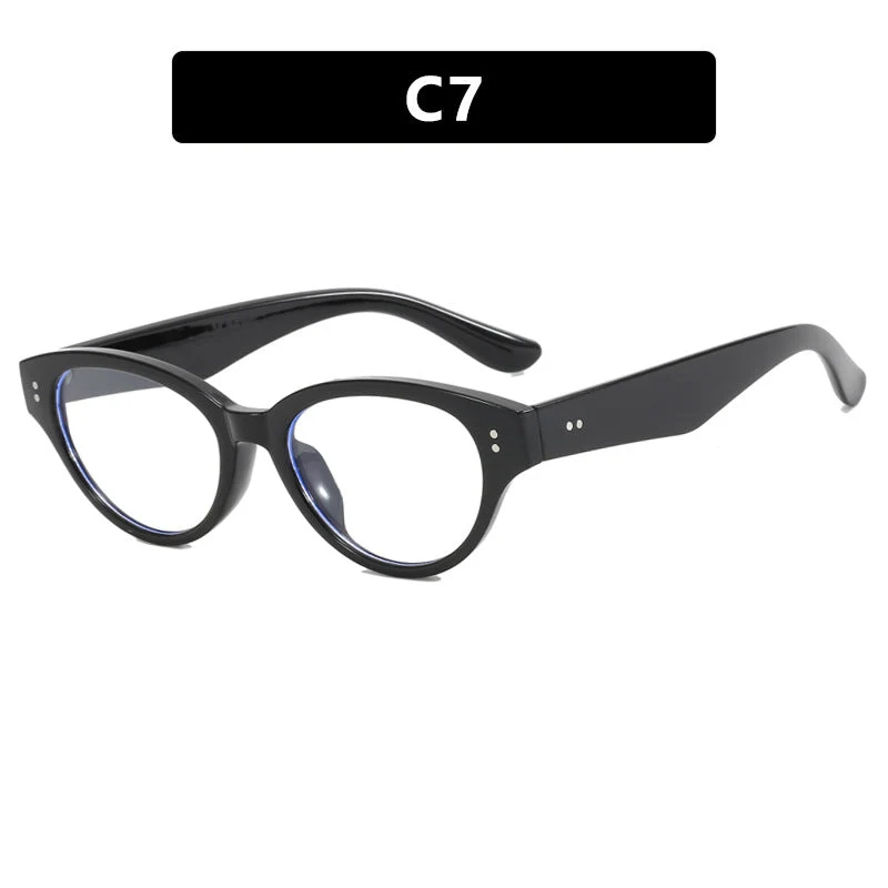 Dame stilige Cat-Eye-briller med elegant plastisk ramme Luvikno