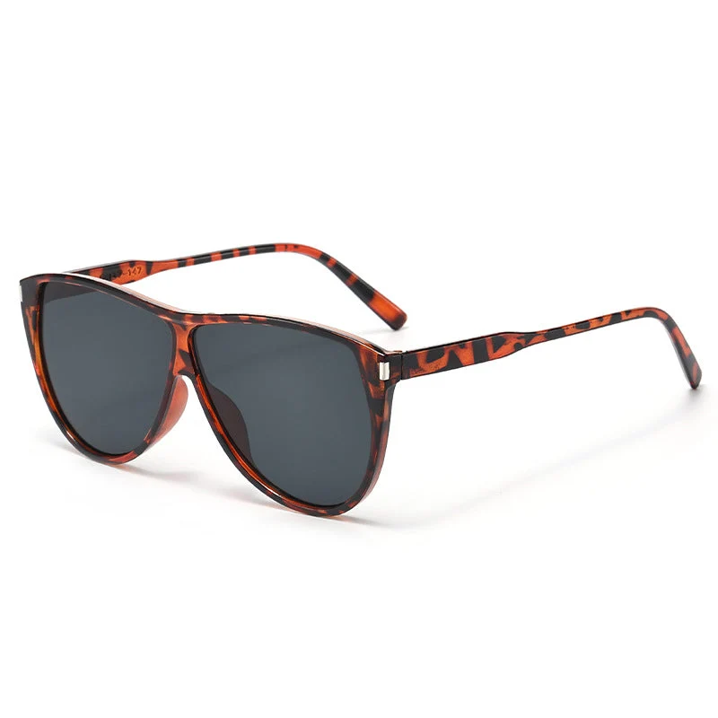 Dame moderne Cat-Eye solbriller med beskyttende UV-filter og stilramme Luvikno