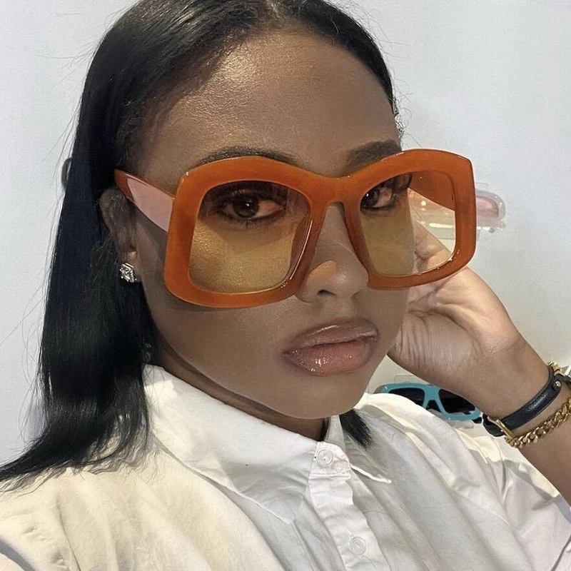 Damer stor solbrille med moteriktig design og UV-beskyttelse Luvikno