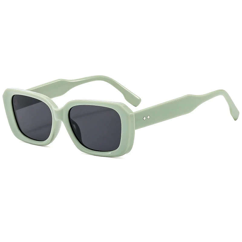 Dame stor firkantet solbrille med robust ramme og UV-beskyttelse Luvikno